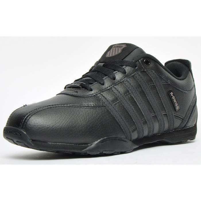 K-SWISS Baskets Hommes K-Swiss Arvee 1.5 - Noir - Cuir - Lacets