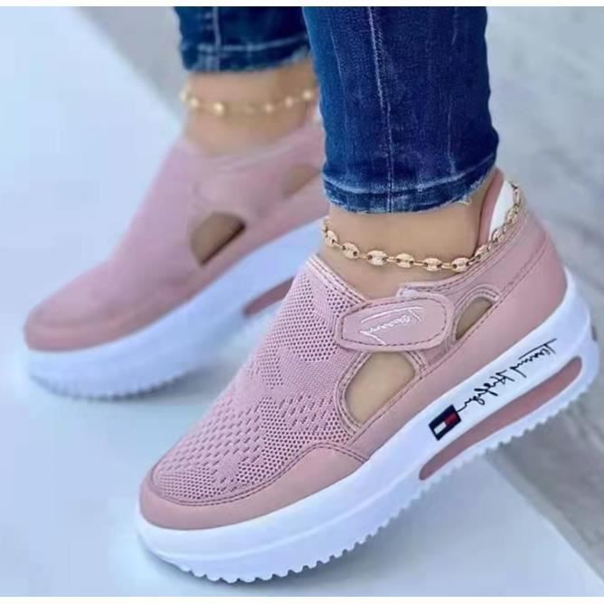 Baskets pour femmes Baskets grande taille plateforme Fashion Rose