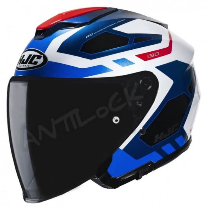 Casco Moto Jet Hjc i30 VICOM MC3HSF Nero Grigio Opaco Giallo FLuo