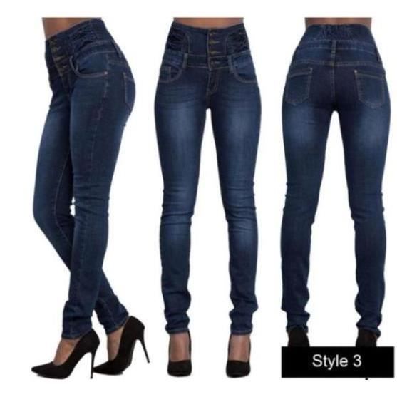 Pantalon taille haute top slim femme