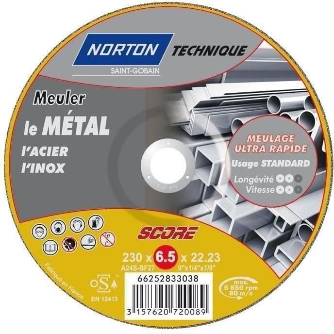 Disque à ébarber - Score 100 - métal - 230x6.5 mm