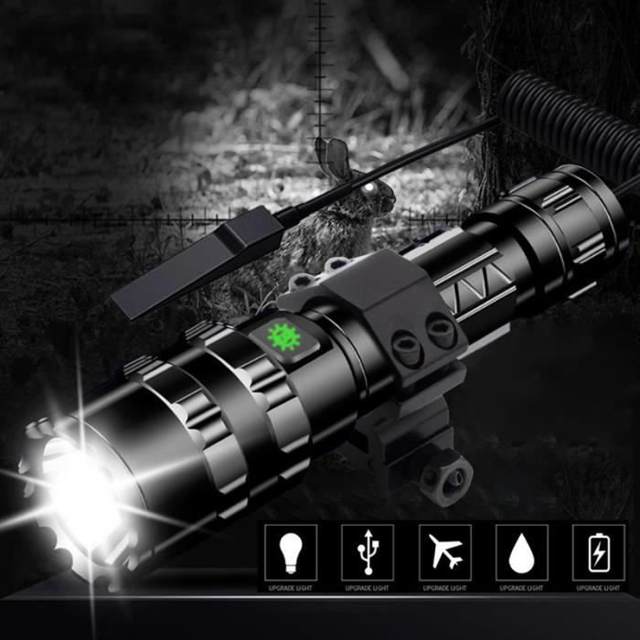 Montre Lampe De Poche Tactique LED - Étanche 30m - Double Affichage - Parfaite Pour Course, Rando, Camping - 4