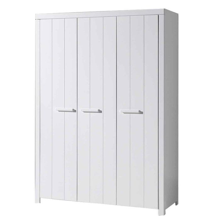Armoire 3 Portes Erik 205cm Blanc Armoire 3 Portes Erik 205cm Blanc