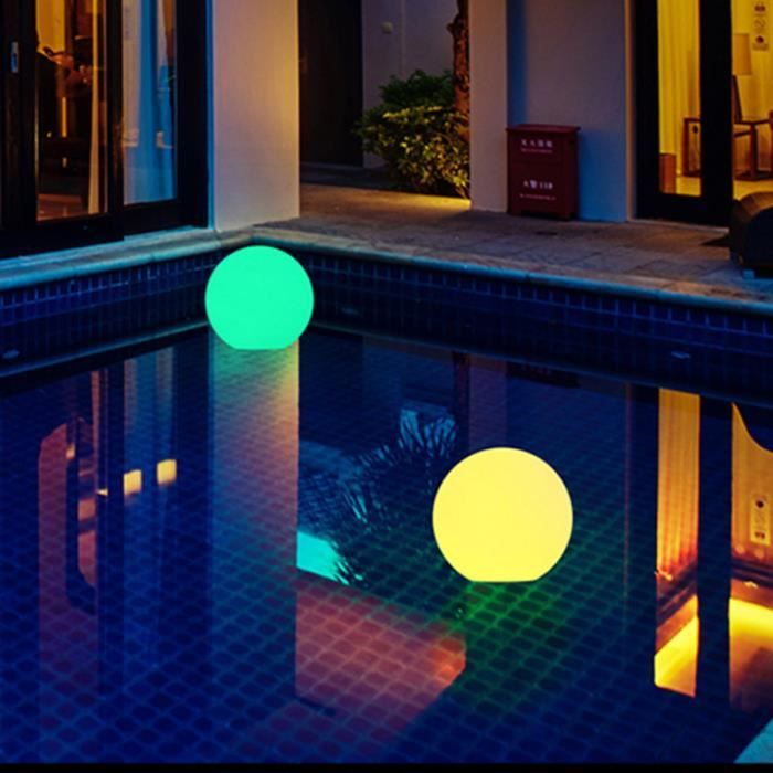 Lumière Piscine Flottante,Lampe Solaire Piscine avec RGB Couleurs  Changement,Lumières de Piscine à LED Extérieures Pour Enfants