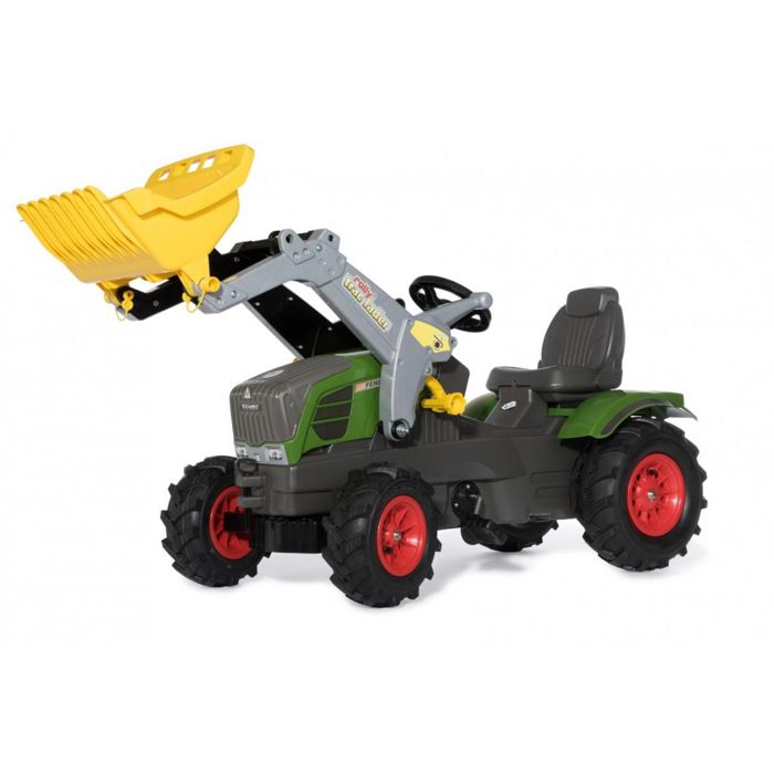 Jouet Tracteur Fendt Tracteur à Pédales Rollyfarmtrac Fendt - Version Fendt 211 Vario Avec Pelle Avant, Vert/gris Toy Tractor Rollyfarmtrac