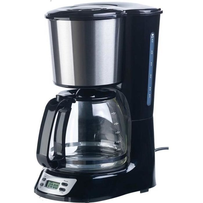 Cafeti&egrave;re &eacute;lectrique programmable 1000W 12 tasses KF-315