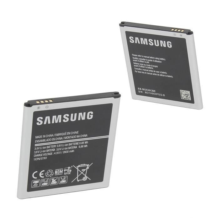 Batterie Originale 2600 mAh Pour SAMSUNG Galaxy J3 2016 - Galaxy GRAND PRIME VE - Galaxy GRAND PRIME