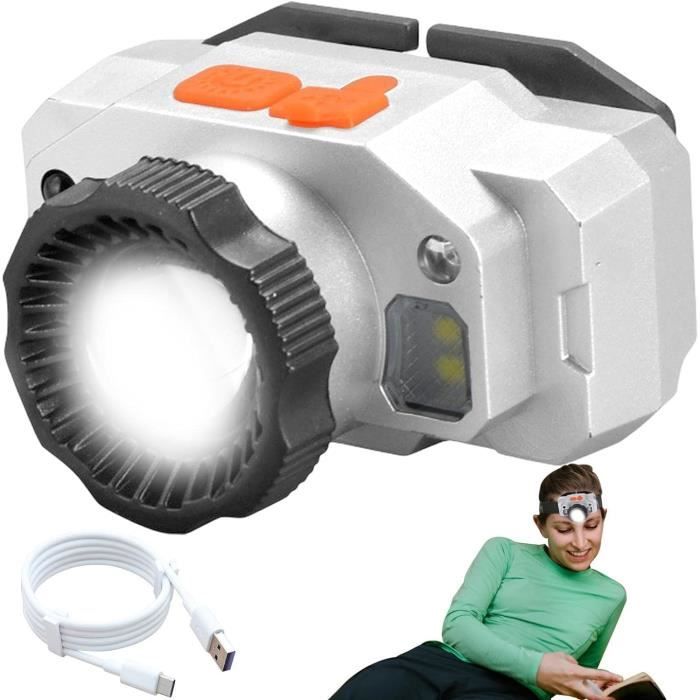 Pack De 2 Lampes Frontales USB Rechargeables - LED COB, Détecteur De Mouvement, étanches IPX6