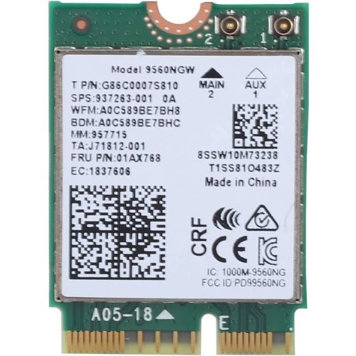Carte Réseau Sans Fil Carte Sans Fil Double Bande 2.4Ghz 5Ghz Réseau Accessoires Informatiques