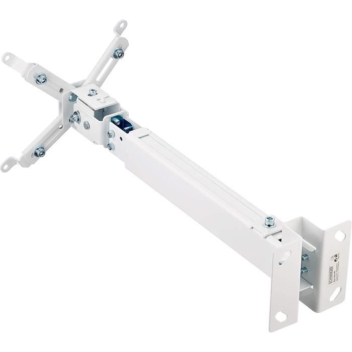 Support mural/plafond - Schwaiger - LWH310WD - Blanc - Charge max 20 kg - Inclinaison -15° à 15°