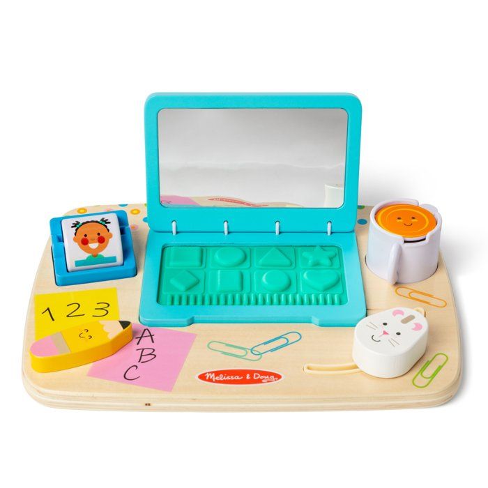 Melissa & Doug Bureau D'Activités Sensoriel Jouet en Bois