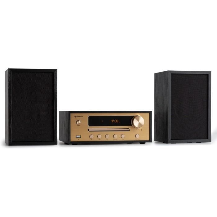 Radio Portable Bluetooth Et FM Auna - Lecteur CD, Port USB, écran LED, Télécommande | Son Stéréo 10W X 2, Idéal Salon Et Chambre