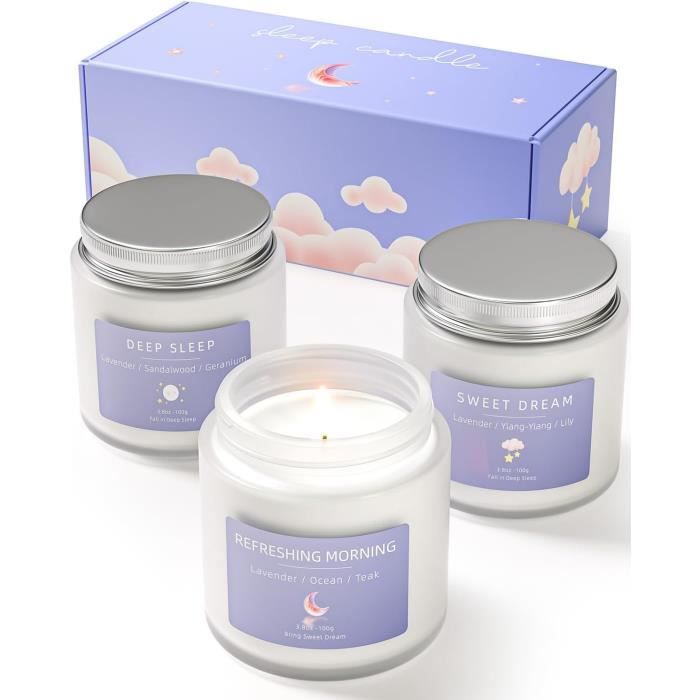 Coffret Cadeau BKS - Lot De 3 Bougies Parfumées Pailletées - Secrets Les Mieux Gardés - Neuf