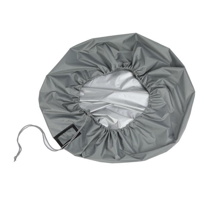 Housse De Protection Pour Roue De Secours - Tissu Oxford 210D Imperméable - Tailles S Et L - Pour Voiture, Camping-car, Remorque