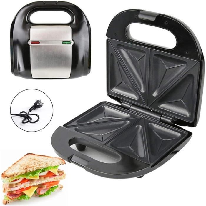 Vinteky Gaufrier 8 En 1 - Machine à Sandwich Multifonction 750W Avec 8 Plaques Amovibles Antiadhésives - Croque-Monsieur, Gaufres, Panini, Grill - Thermostat Auto Gaufrier Plaques Interchangeables