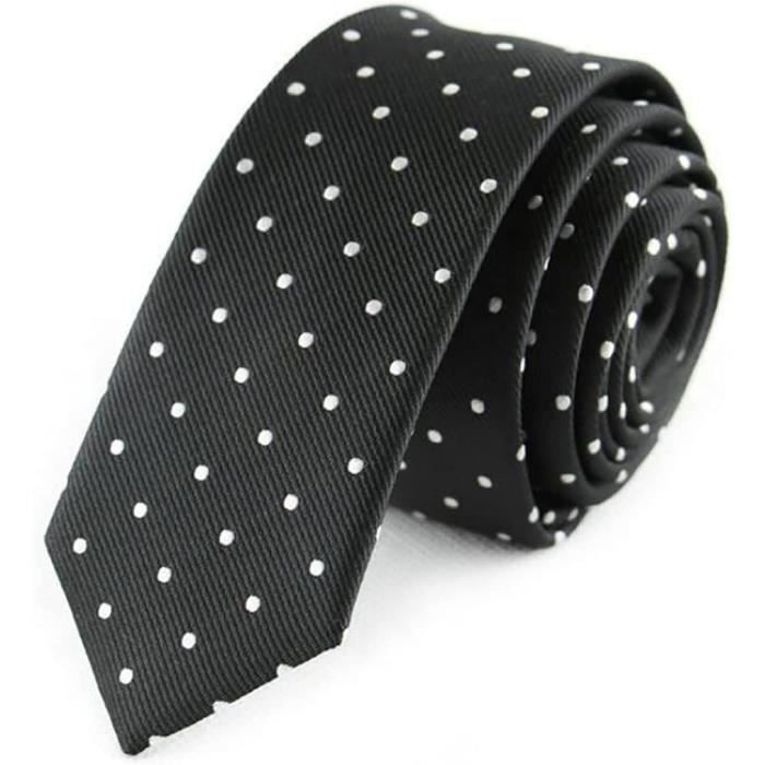 Cravate Homme Mince Rouge Uni - Cravate Élégante Pour Mariage Ou Cérémonie