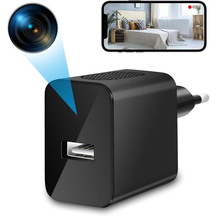Camera Surveillance Wifi Interieur Sans Fil Bextgoo Caméra Espion Sans WiFi 1080P - 32Go Incluse - Détection Mouvement - Vision Nuit Caméra Portable Autonomie 100min