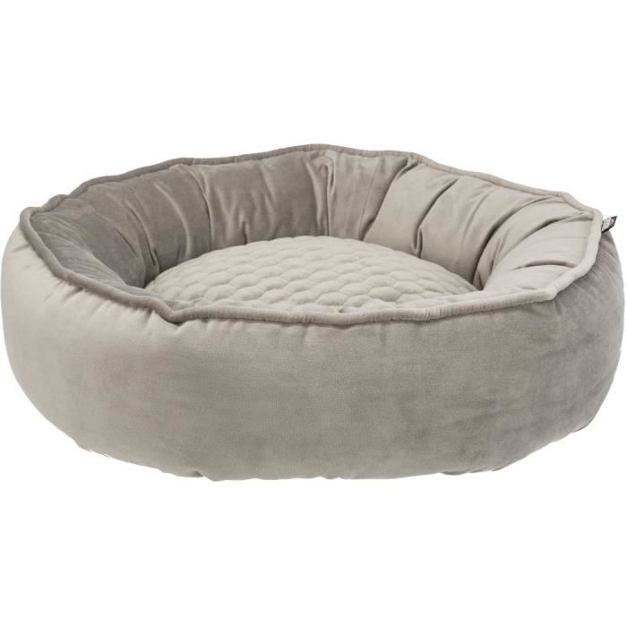 TRIXIE Lit Livia - ø 50 cm - Taupe et crème - Pour chat