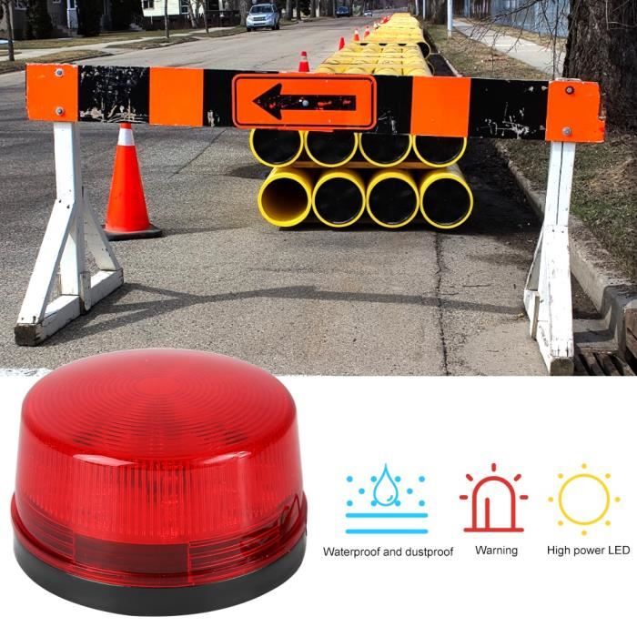 VGEBY Lampe de poche RC Feux clignotants à LED de voiture télécommandée