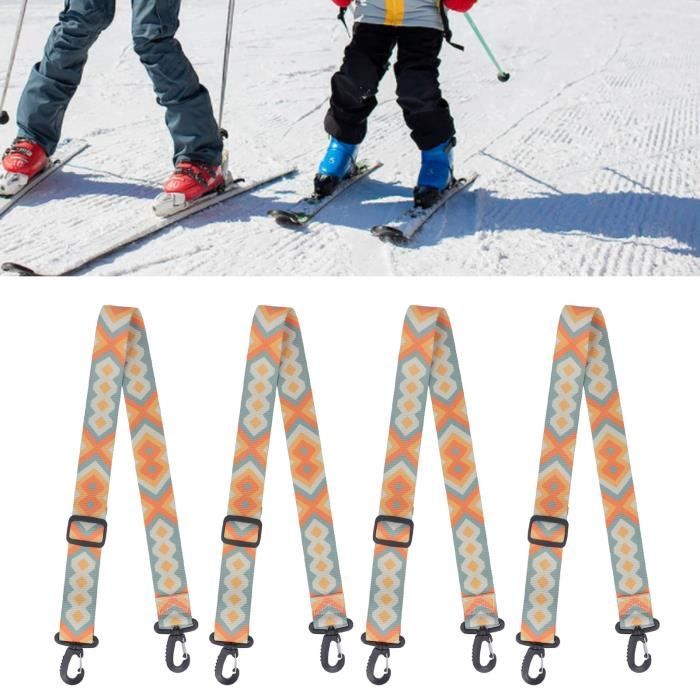 DUO Sangle de transport pour bottes de ski 4 pcs Ski et Snowboard Botte  Transporteur Sangle Réglable Épaissie Nylon Patins À - Cdiscount Sport