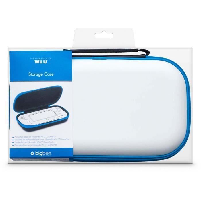 SACOCHE DE TRANSPORT RIGIDE POUR WIIU BLANC BLEU Cdiscount Bagagerie