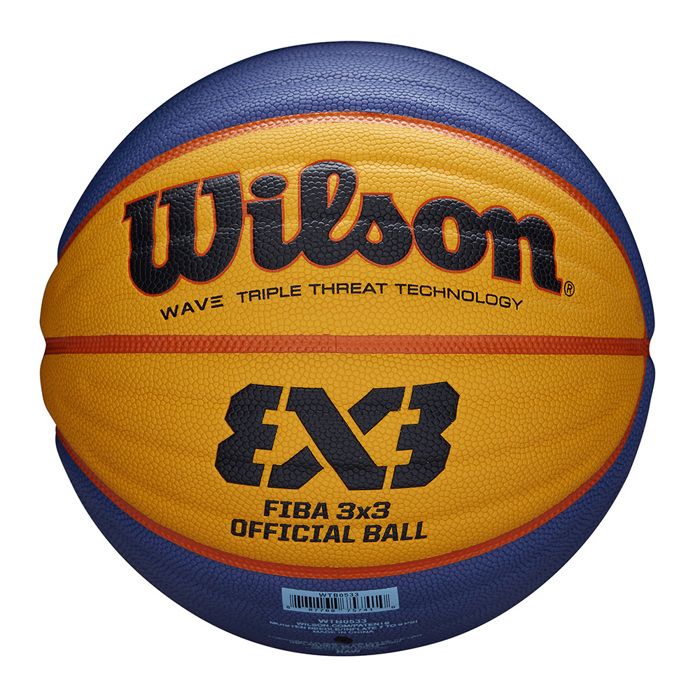 Ballon de basket Fiba 3 par 3 taille 6 - Wilson UNI Jaune