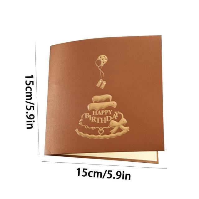 100 Cartes D'anniversaire Pop-up 3D - Gâteau, Origami, Artisanales, Invitation