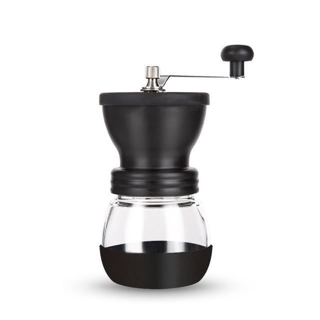 Moulin à Café Manuel En Acier Inoxydable 304 - Broyeur à Grains Avec Manivelle, Mouture Réglable Pour Aeropress, French Press, Espresso, Drip Et Moka