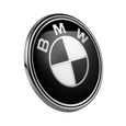 Logo Emblème 82MM BMW Noir Et Blanc Capot Avant -1