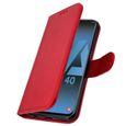 Housse pour Samsung Galaxy A40 Étui Portefeuille Support Stand Rouge-1