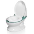 Baninni - Pot de Toilette Bébé avec son Pippe - Vert et blanc-1
