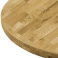 PLATEAU DE TABLE VENDU SEUL - BAO Dessus de table Bois de chêne massif Rond 44 mm 400 mm - 7658796581512-1