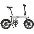 HIMO Z16 16 pouces pliant assistance électrique vélo cyclomoteur E-Bike gamme 80KM 10AH-Blanc-1