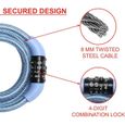 MASTER LOCK Cable Antivol Vélo [1,2 m Câble] [Combinaison] [Extérieur] [Couleur Aléatoire] 8143EURDPROCOL-1
