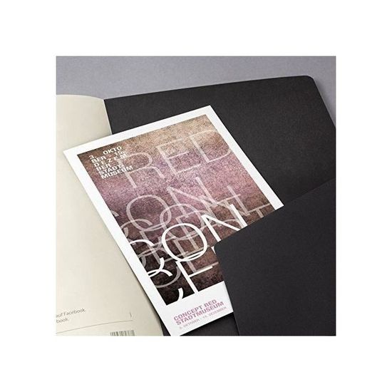 SIGEL CO861 Cahier de notes env. A4 18,7 x 27 cm, ligné, couverture souple,  noir - Conceptum