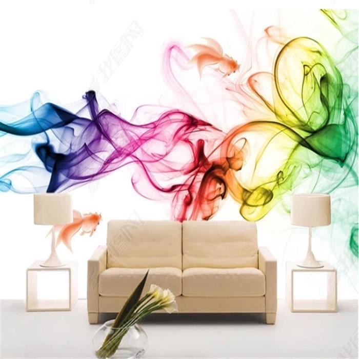 Fond D'Écran 3D Mural Couleur Mode Texture Rayures Papier Peint Intissé ...