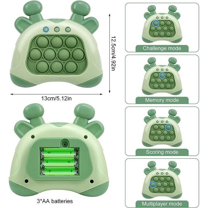 Jouet Fidget Pop It Lumineux Pour Enfants - Jeu électronique Sensoriel, Voyage, Décompression, Coordination œil-main, Dès 3 Ans