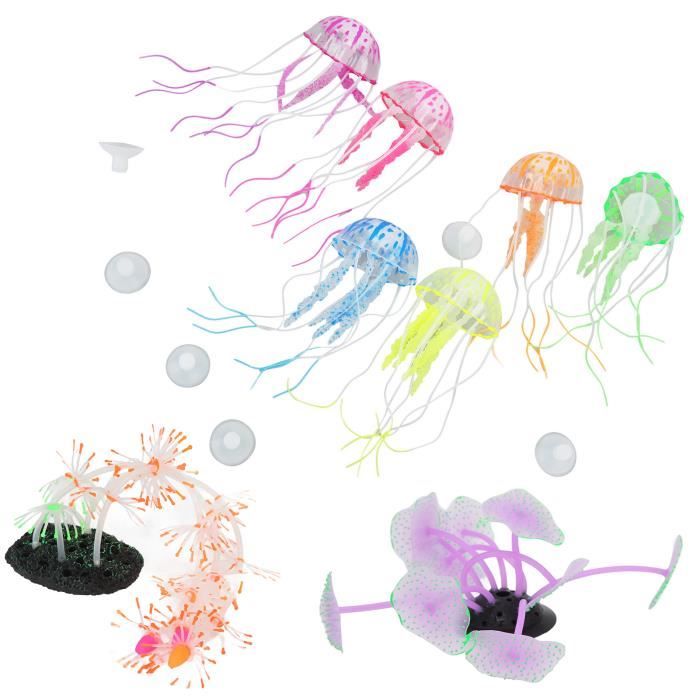 Photo inspiration: Kel Décoration Lumineuse Pour Aquarium 8Pcs Aquarium Décoration Photo Inspiration