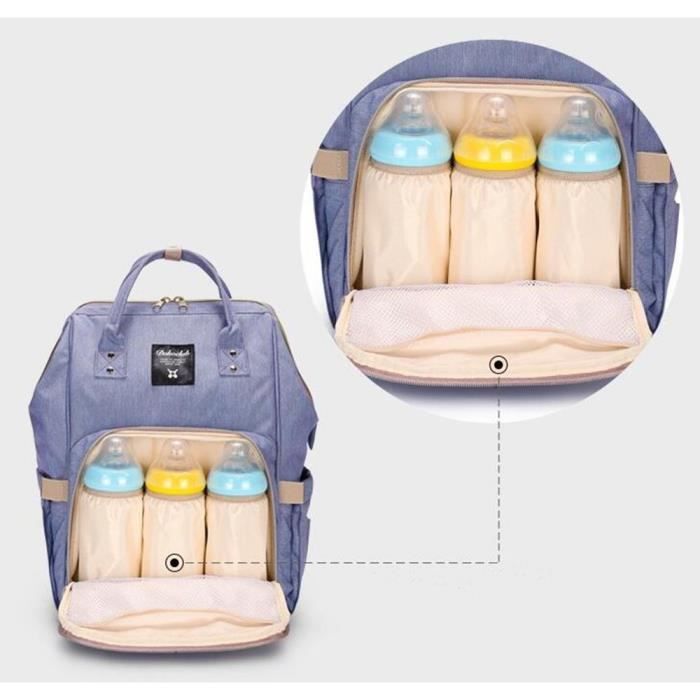 Miss Fong Sac à dos à langer en cuir avec poches isothermes pour Miss Fong Sac à dos à langer en cuir avec poches isothermes pour