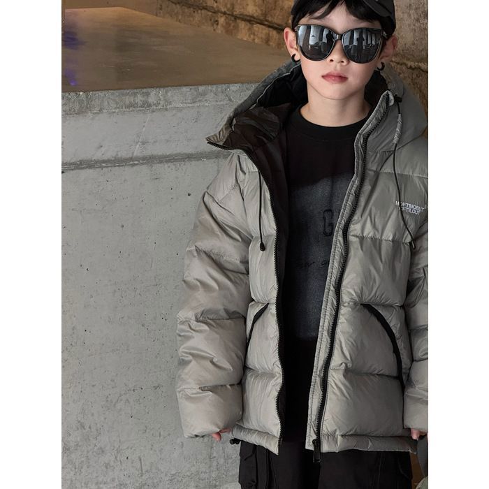 VITATA Doudoune courte femme – Manteau chaud à capuche – Coupe