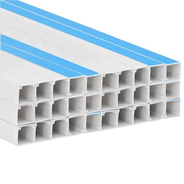 Goulotte de câble auto-adhésive 50x25 mm 10 m PVC vidaXL | Leroy Merlin