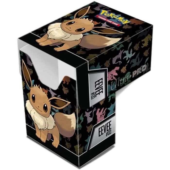 Boite de rangement Pokémon Pikachu et Evoli - Carte Pokemon Rare