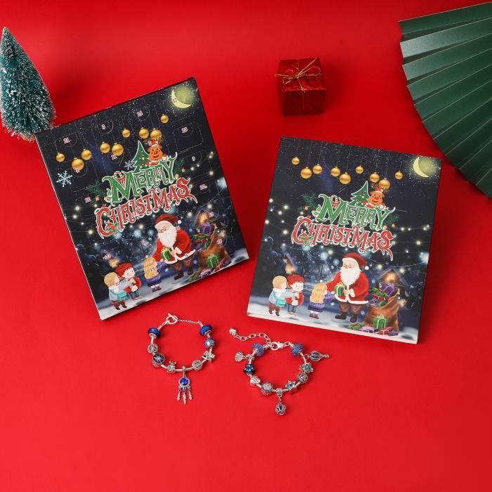 Calendrier de l'avent Fille Enfant, 24Jours Cadeau Calendrier de l'avent  Bijoux DIY Noël Bracelet pour Fille 5 - 12 ans - Cdiscount Beaux-Arts et  Loisirs créatifs
