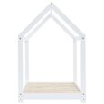 474•Modern Design Cadre de lit d'enfant Maison de lit - Lit Cabane Enfant Structure de lit Simplicity MODE Blanc Bois de pin massif-3