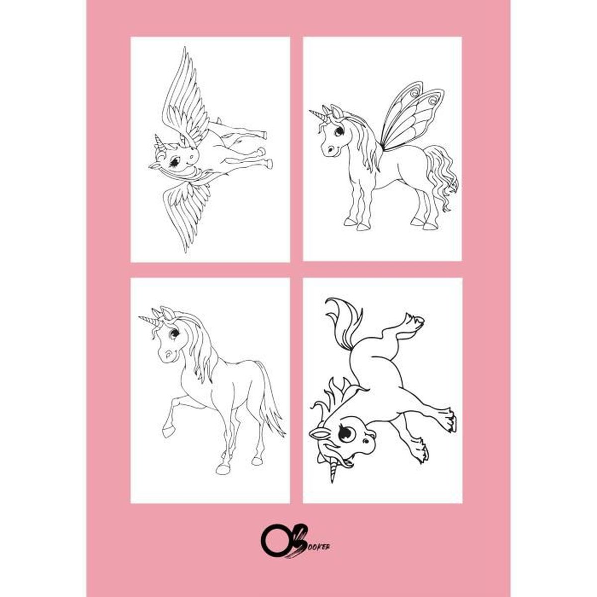 Livre Coloriage Licorne Facile 28 Dessins Faciles A Colorier Pour Enfants De 3 A 8 Ans Grand Format 21 X 29 7 Cm Achat Vente Livre De Coloriage Cdiscount
