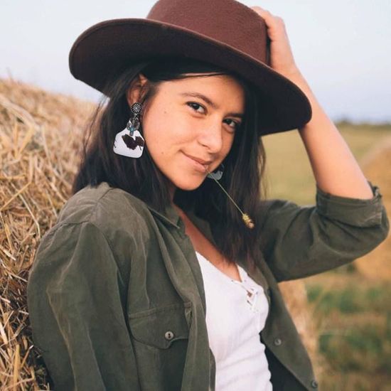 Boucles D'oreilles Western Femme Style Boho Cowgirl - Doré - 7,2x2,2 Cm - Lot De 2 Paires - 5