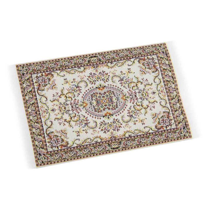 Tapis en fourrure pour maison de poupée, miniature à l'échelle 1:12 - France