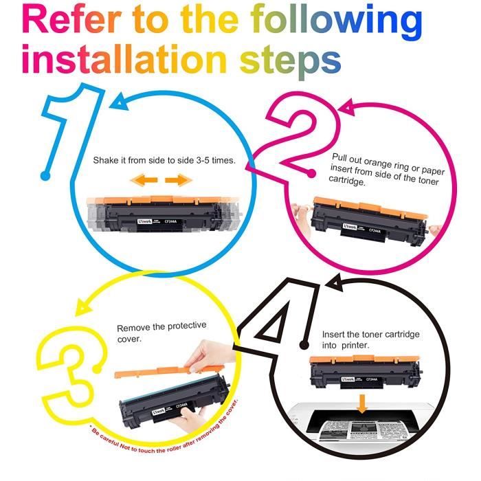 Toner Noir Compatible HP CF283A (M125, M126, M127F) - Lot De 5 Cartouches DUSTON