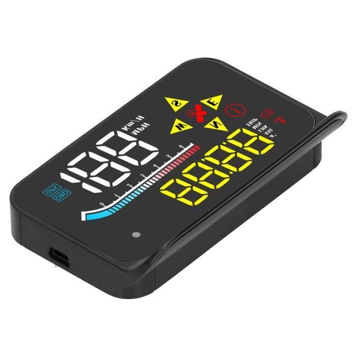 Fdit HUD OBD Auto OBD2 + GPS Systerm HUD Head-Up Display Digital Car Speed  ​​Projector Universal - Cdiscount Auto