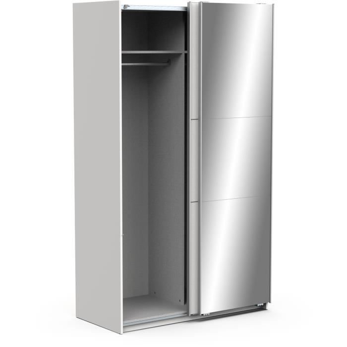 Armoire de chambre DEMEYERE GHOST 2 Portes coulissantes Miroir